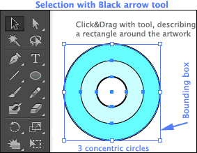 Black arrow selection