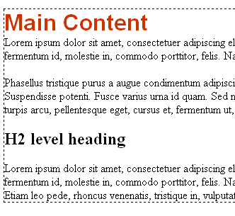 The firstPara rule reduces the space between the first heading and paragraph.