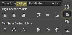 align menu