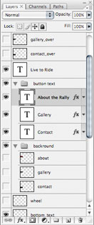selected layer